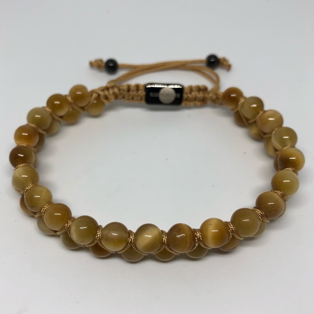 Natural Gold Tigers Eye Gemstone Bracelet